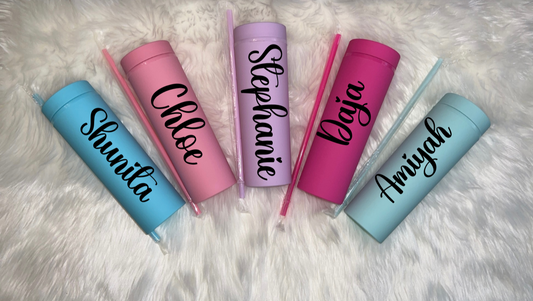 16oz Matte Acrylic Tumbler | Personalized Tumbler