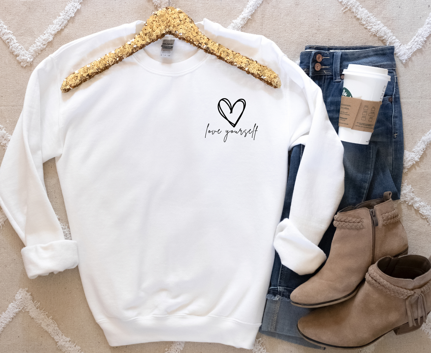 Love Yourself Sweatshirt | Pocket Size