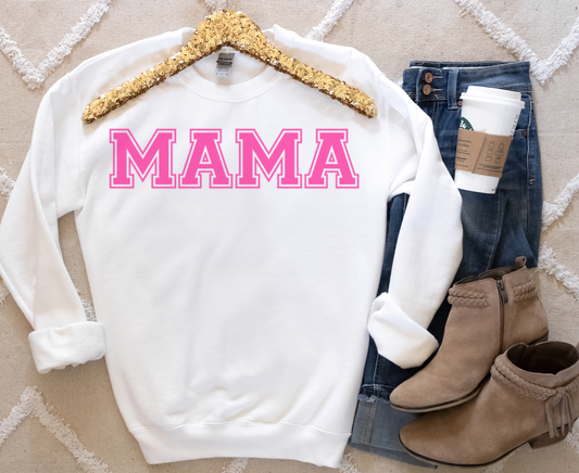 Mama Varsity Sweatshirt | Puff Print